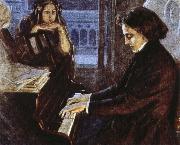 oscar wilde an artist s impression of chopin at the piano composing his preludes Spain oil painting reproduction